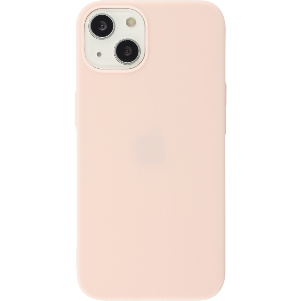 iPhone 13 Case Hülle - Silkon Mat hell- Rosa