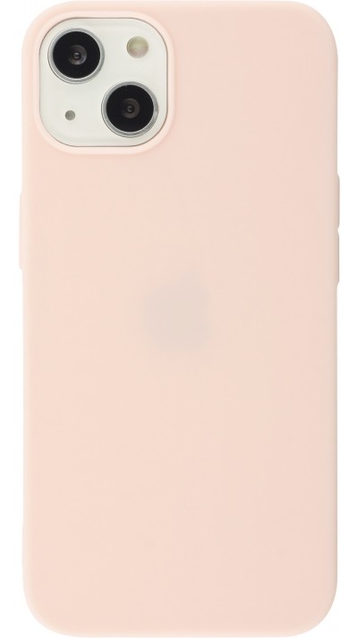 Coque iPhone 13 mini - Silicone Mat - Rose clair