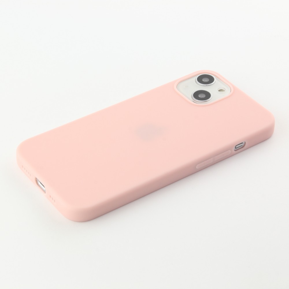 Coque iPhone 13 - Silicone Mat - Rose clair