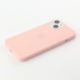 iPhone 13 Case Hülle - Silkon Mat hell- Rosa