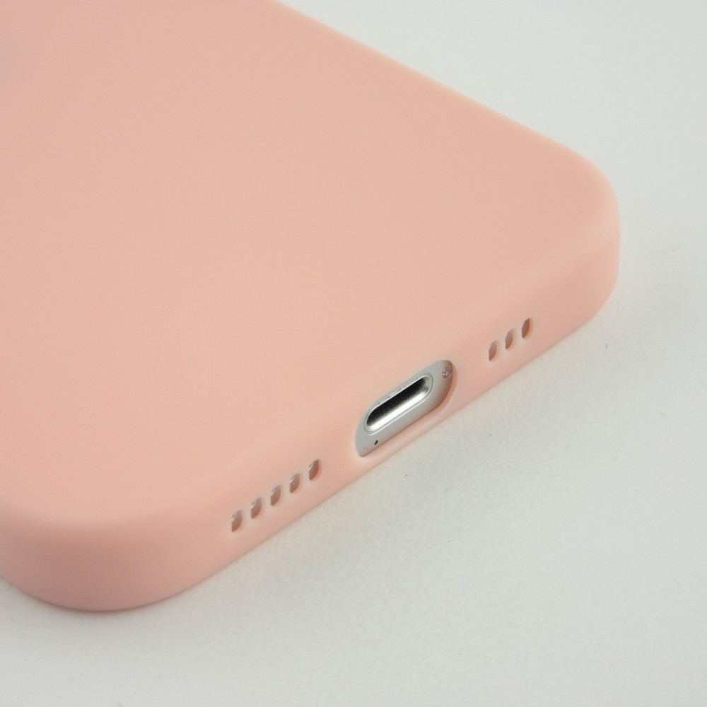 Coque iPhone 13 - Silicone Mat - Rose clair