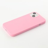 Coque iPhone 13 mini - Silicone Mat - Rose foncé