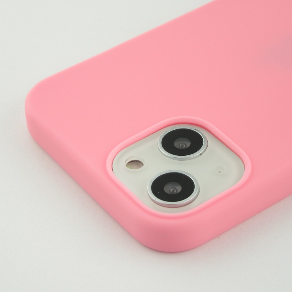 Coque iPhone 13 mini - Silicone Mat - Rose foncé
