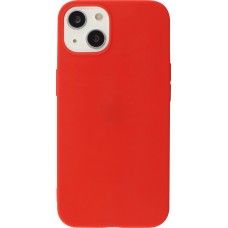 Coque iPhone 13 - Silicone Mat - Rouge