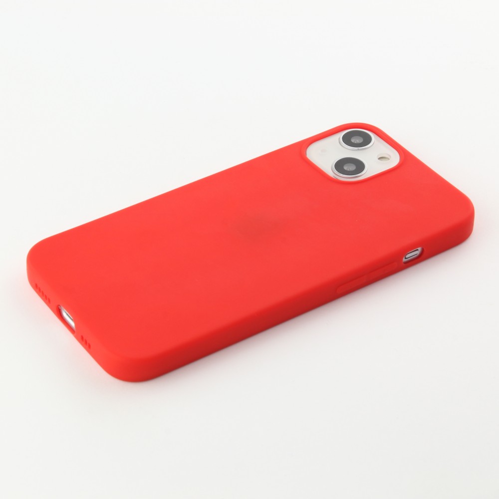 iPhone 13 Case Hülle - Silikon Mat  - Rot