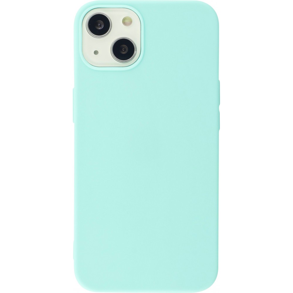 Coque iPhone 13 - Silicone Mat - Turquoise