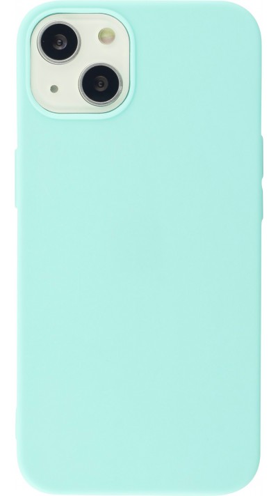 Coque iPhone 13 mini - Silicone Mat - Turquoise