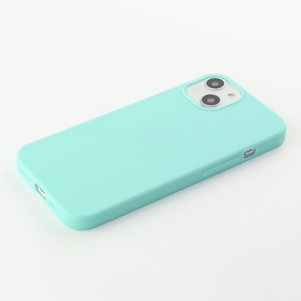 Coque iPhone 13 - Silicone Mat - Turquoise