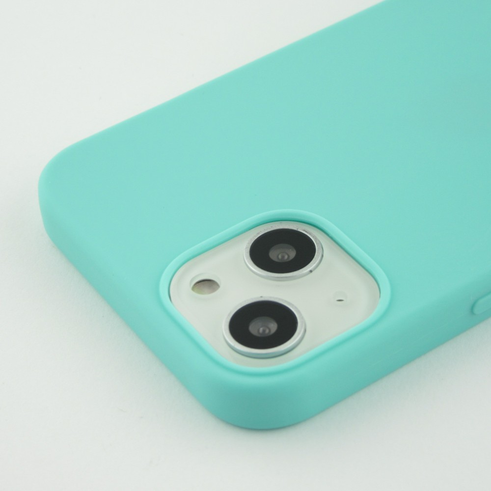 Coque iPhone 13 - Silicone Mat - Turquoise