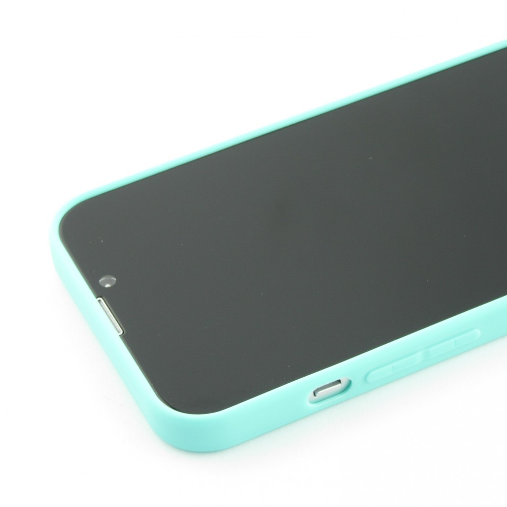 Coque iPhone 13 - Silicone Mat - Turquoise