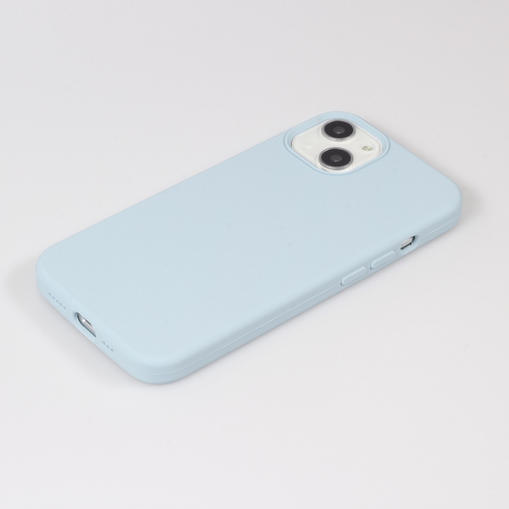 Coque iPhone 13 mini - Soft Touch - Bleu clair