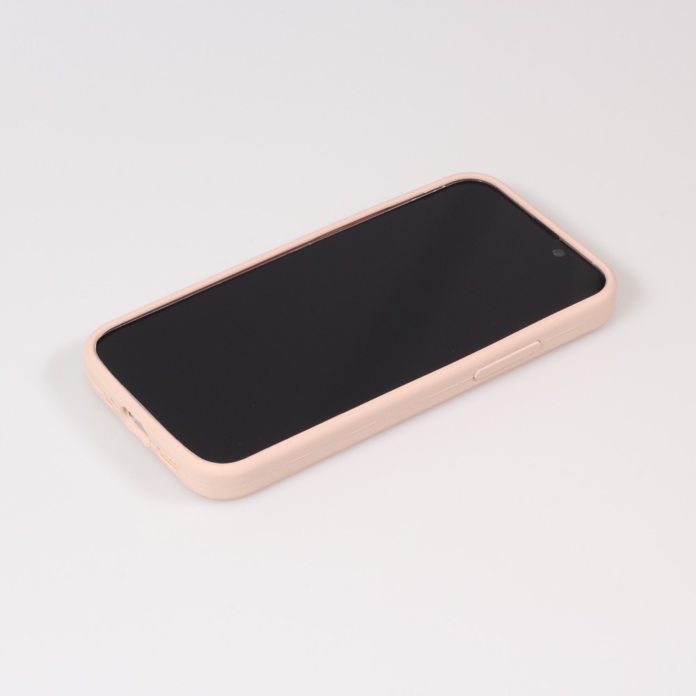 Coque iPhone 13 - Soft Touch rose pâle