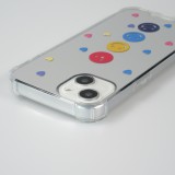 Coque iPhone 13 - silicone bumper avec coins renforcés miroir - Emoji