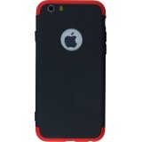 Coque iPhone 6/6s - 360° Full Body noir - Rouge