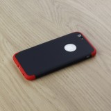 Hülle iPhone 6/6s - 360° Full Body schwarz - Rot