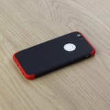 Coque iPhone 6/6s - 360° Full Body noir - Rouge