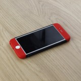 Hülle iPhone 6/6s - 360° Full Body schwarz - Rot