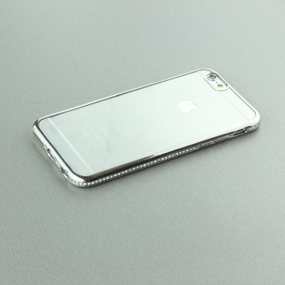 Hülle iPhone 6/6s - Bumper Diamond - Silber