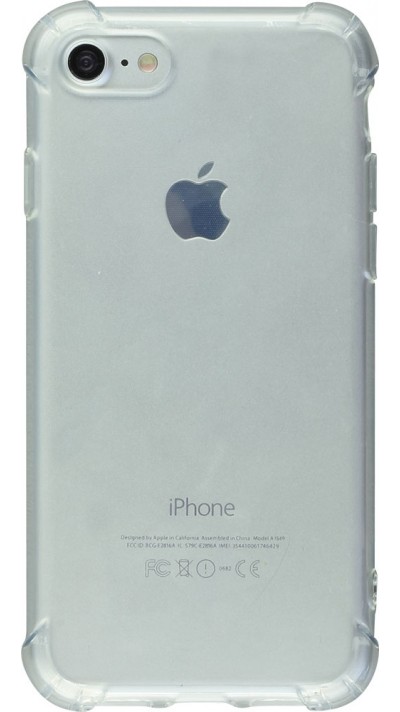 Hülle iPhone 6/6s - Gummi Transparent Gel Bumper mit extra Schutz für Ecken Antischock