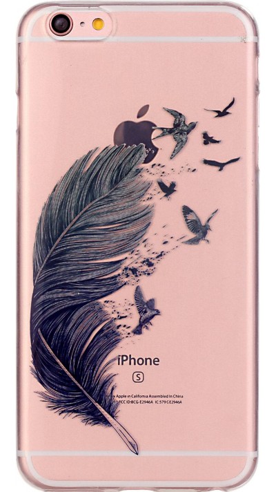 Coque Samsung Galaxy S6 - Gel plume oiseaux