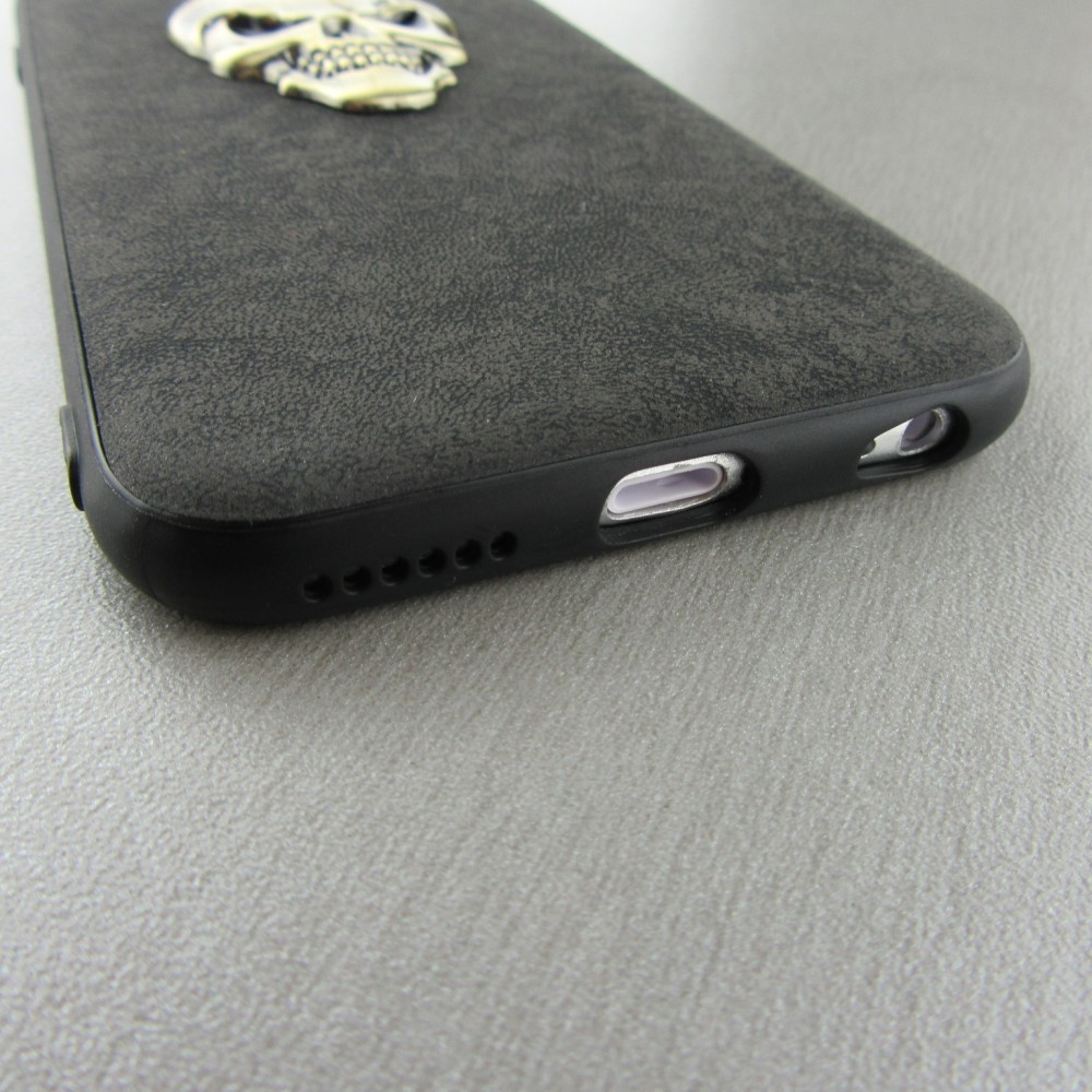 Coque iPhone 6/6s - Gold Skull - Noir