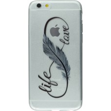 Coque Samsung Galaxy S6 edge - Live Feather love