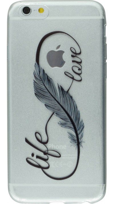Coque iPhone 7 Plus / 8 Plus - Live Feather love