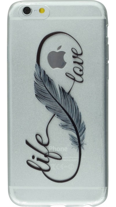 Coque iPhone 7 / 8 / SE (2020, 2022) - Live Feather love