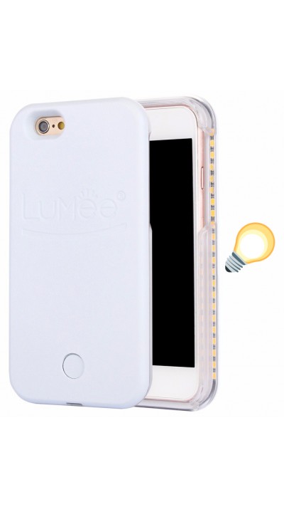 Coque iPhone X / Xs - Lumee Selphie LED - Blanc