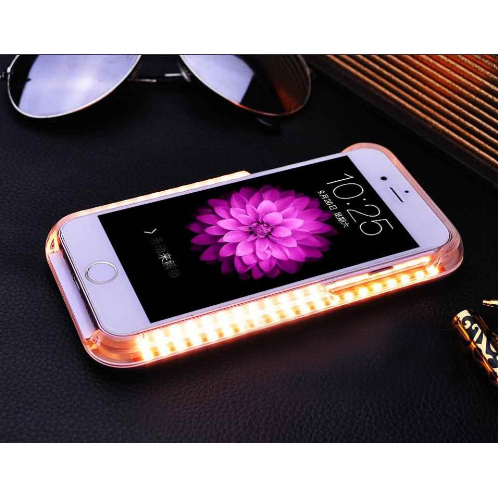 Coque Samsung Galaxy S7 edge - Lumee Selphie LED - Blanc