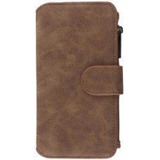 Hülle iPhone 6/6s - Wallet Luxury leather - Braun