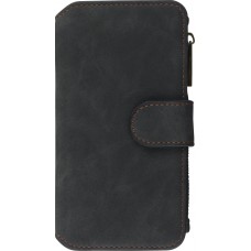 Hülle iPhone 6/6s - Wallet Luxury leather - Schwarz