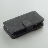 Hülle iPhone 6/6s - Wallet Luxury leather - Schwarz