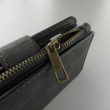 Hülle iPhone 6/6s - Wallet Luxury leather - Schwarz