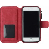 Coque iPhone 6/6s - Wallet Luxury leather - Rouge