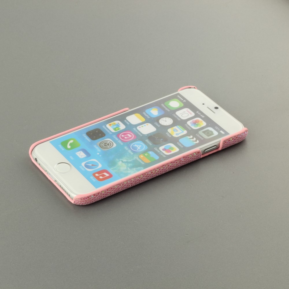 Hülle Samsung Galaxy S6 edge - Bling Strass hell- Rosa