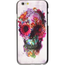 Hülle iPhone 6/6s - Skull head flower