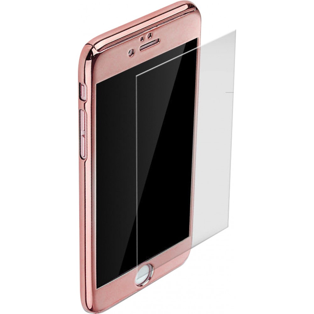 Hülle iPhone X / Xs - 360° Full Body Mirror - Rosa