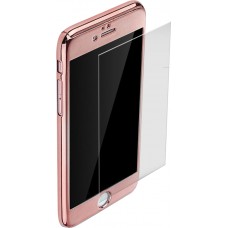 Hülle iPhone X / Xs - 360° Full Body Mirror - Rosa