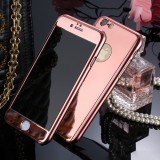 Coque iPhone X / Xs - 360° Full Body Mirror - Rose