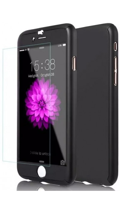 Hülle iPhone 5/5s / SE (2016) - 360° Full Body - Schwarz