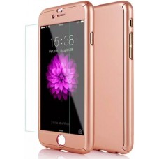 Hülle iPhone 11 Pro - 360° Full Body gold - Rosa