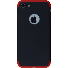 Hülle iPhone Xs Max - 360° Full Body schwarz - Rot