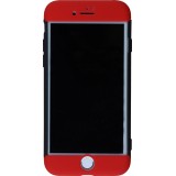 Coque iPhone Xs Max - 360° Full Body noir - Rouge