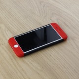 Hülle iPhone Xs Max - 360° Full Body schwarz - Rot