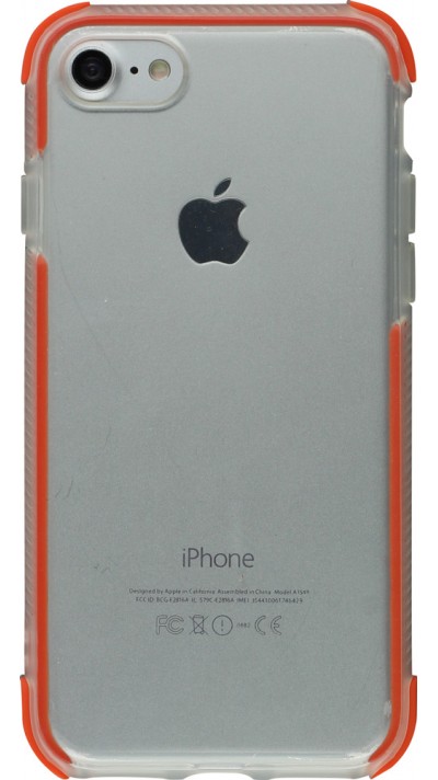 Coque iPhone 7 / 8 / SE (2020, 2022) - Bumper Stripes - Orange