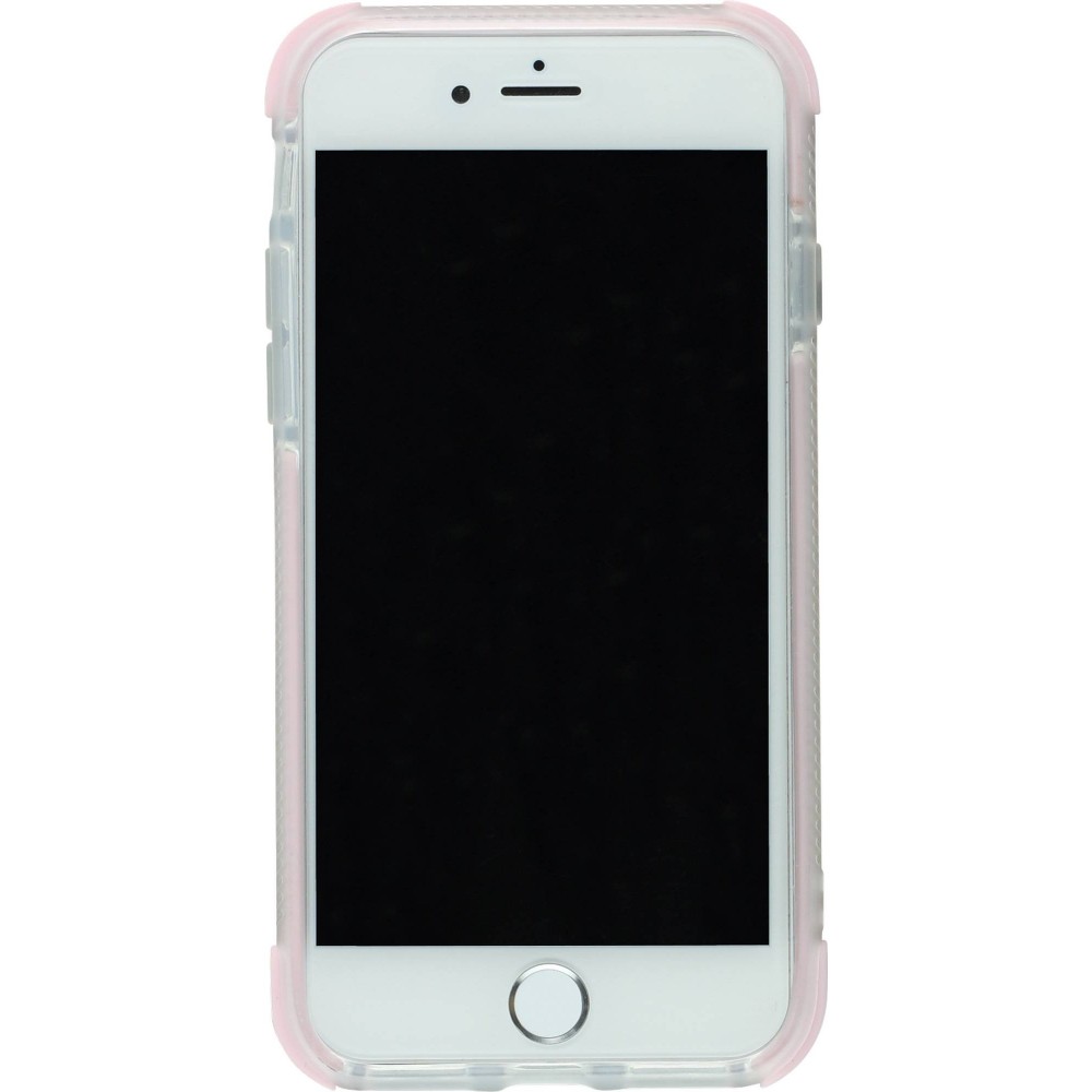 Coque iPhone 7 / 8 / SE (2020, 2022) - Bumper Stripes - Rose