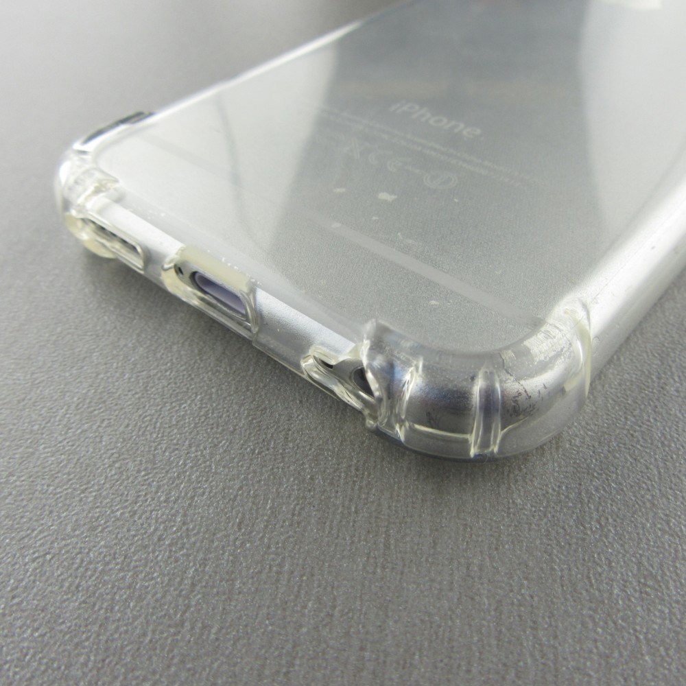 Hülle iPhone 6 Plus / 6s Plus - Gummi Transparent Gel Bumper mit extra Schutz für Ecken Antischock