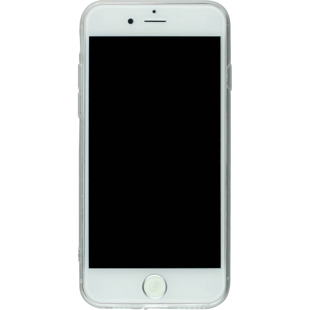 Coque iPhone 7 Plus / 8 Plus - Gel petit coeur - Noir