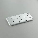 Hülle iPhone XR - Gummi kleines Herz - Schwarz